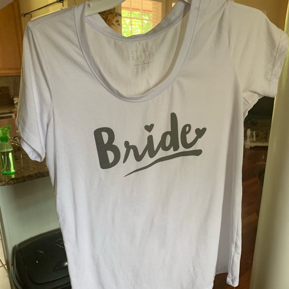 White bride T-shirt